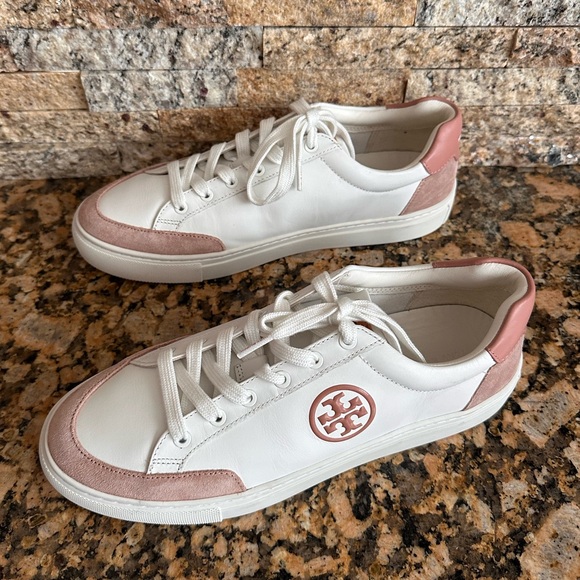 TORY BURCH
White and Pink Court-Style Sneakers - Picture 4 of 10